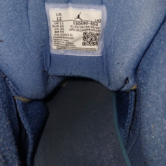 COPY - Jordan Retro 12s Indigo and white main image 4